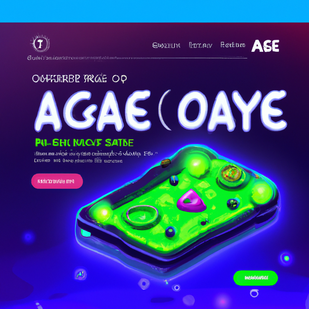 In-game screenshot — neon platforming arena